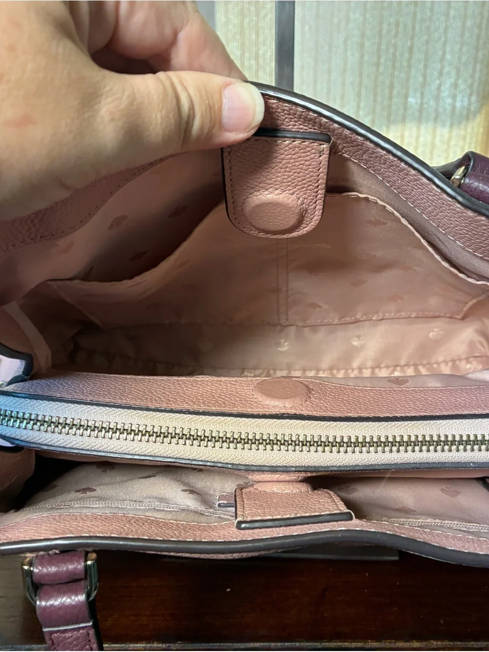 kate spade structured leather